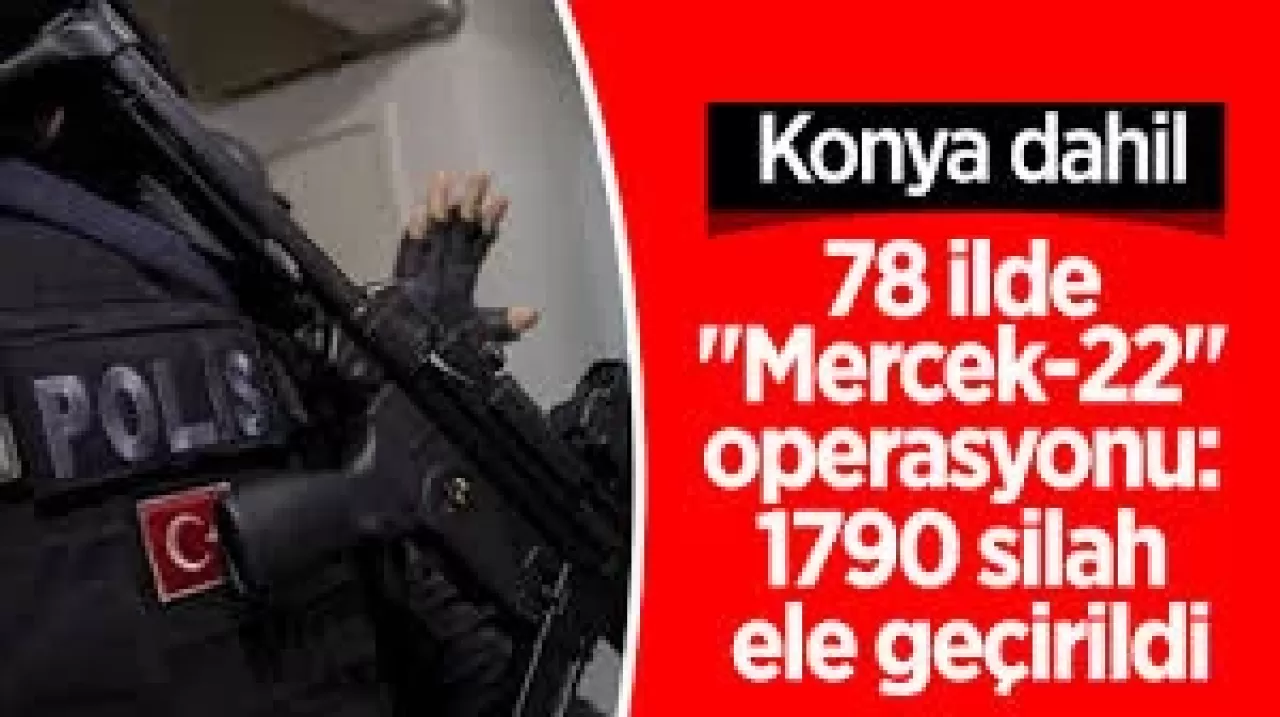 78 İlde Dev Operasyon: 1790 Silah Ele Geçirildi