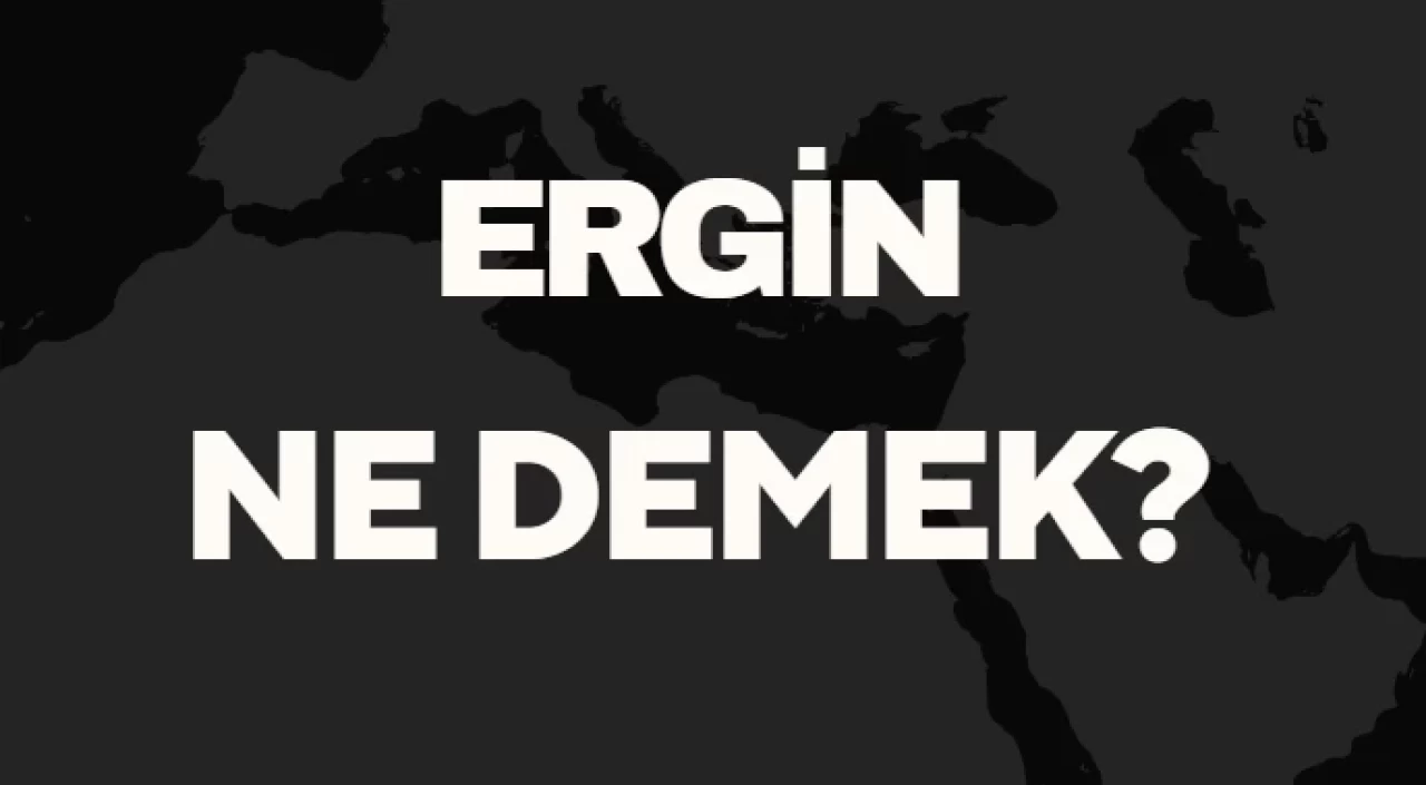 Ergin Ne Demek TDK? Anlamı ve Örnek Kullanım Alanları