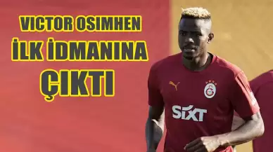 Victor Osimhen Galatasaray'da ilk antrenmanına çıktı