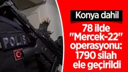 78 İlde Dev Operasyon: 1790 Silah Ele Geçirildi