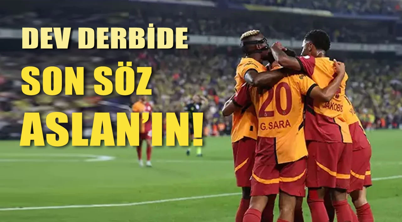 Dev derbide Galatasaray'dan Fenerbahçe'ye gol şov!